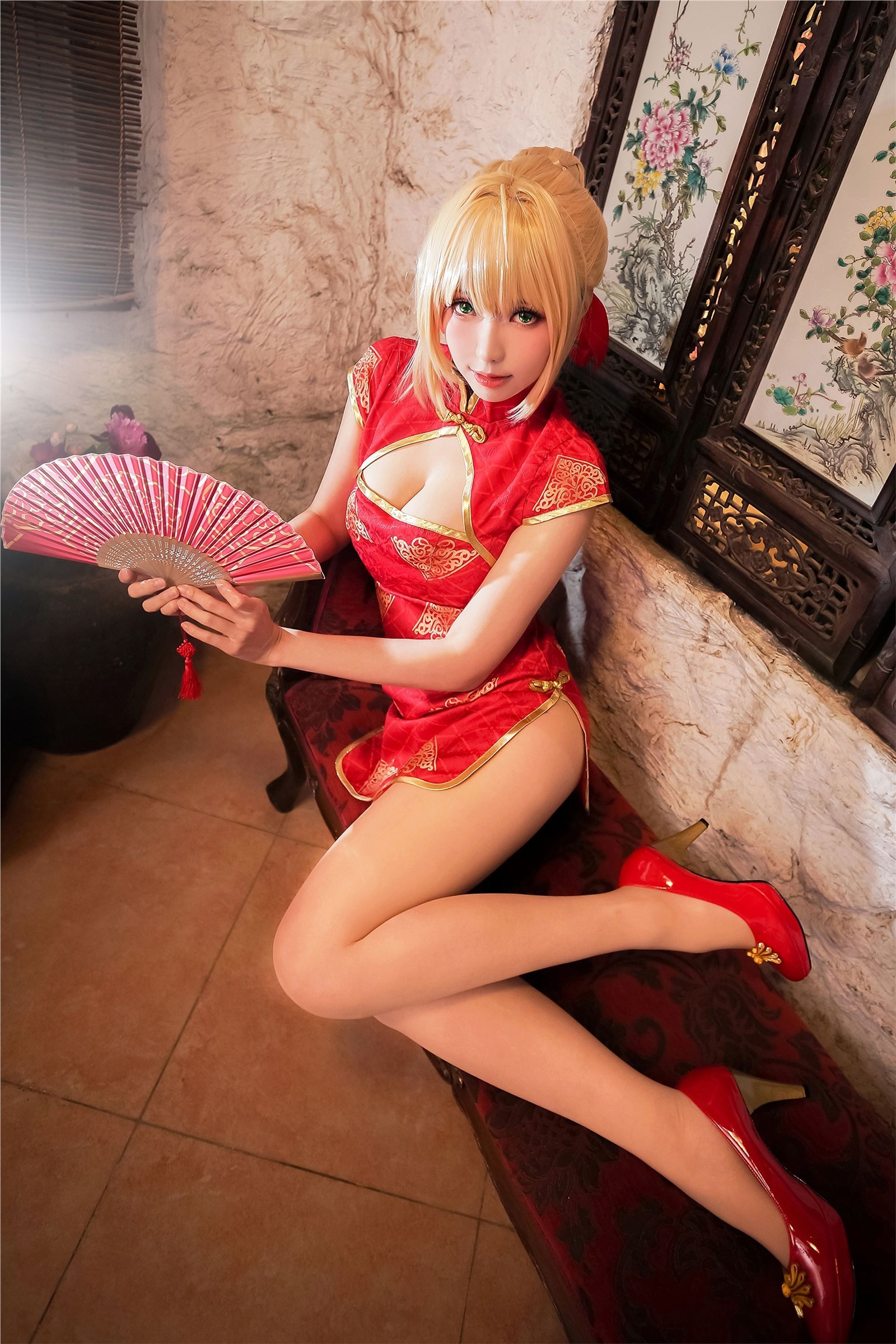 ElyEE sub - NO.061 saber red cheongsam(21)